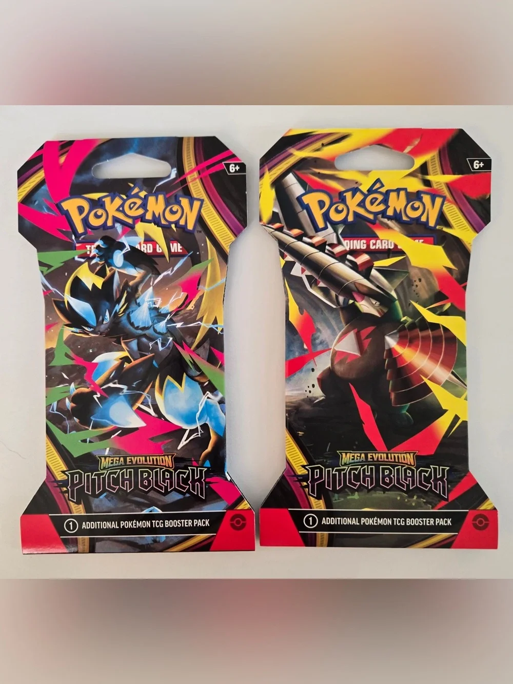 Pokémon Mega Evolution Pitch Black Booster Pack - Colorful Artwork